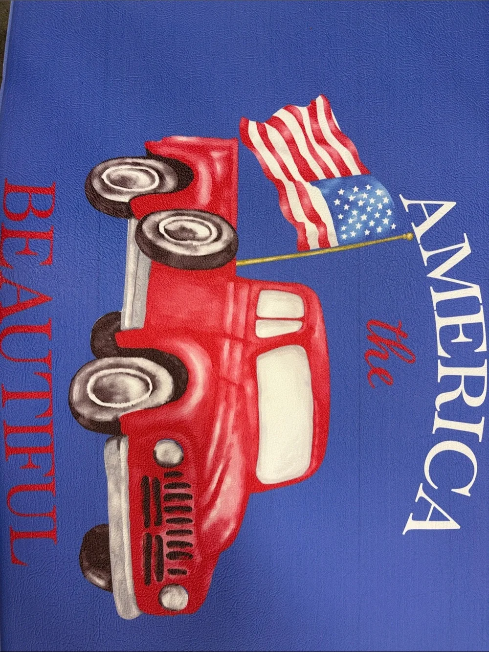 Cuisinart America The Beautiful anti fatigue Kitchen Mat Vintage Truck 18x30